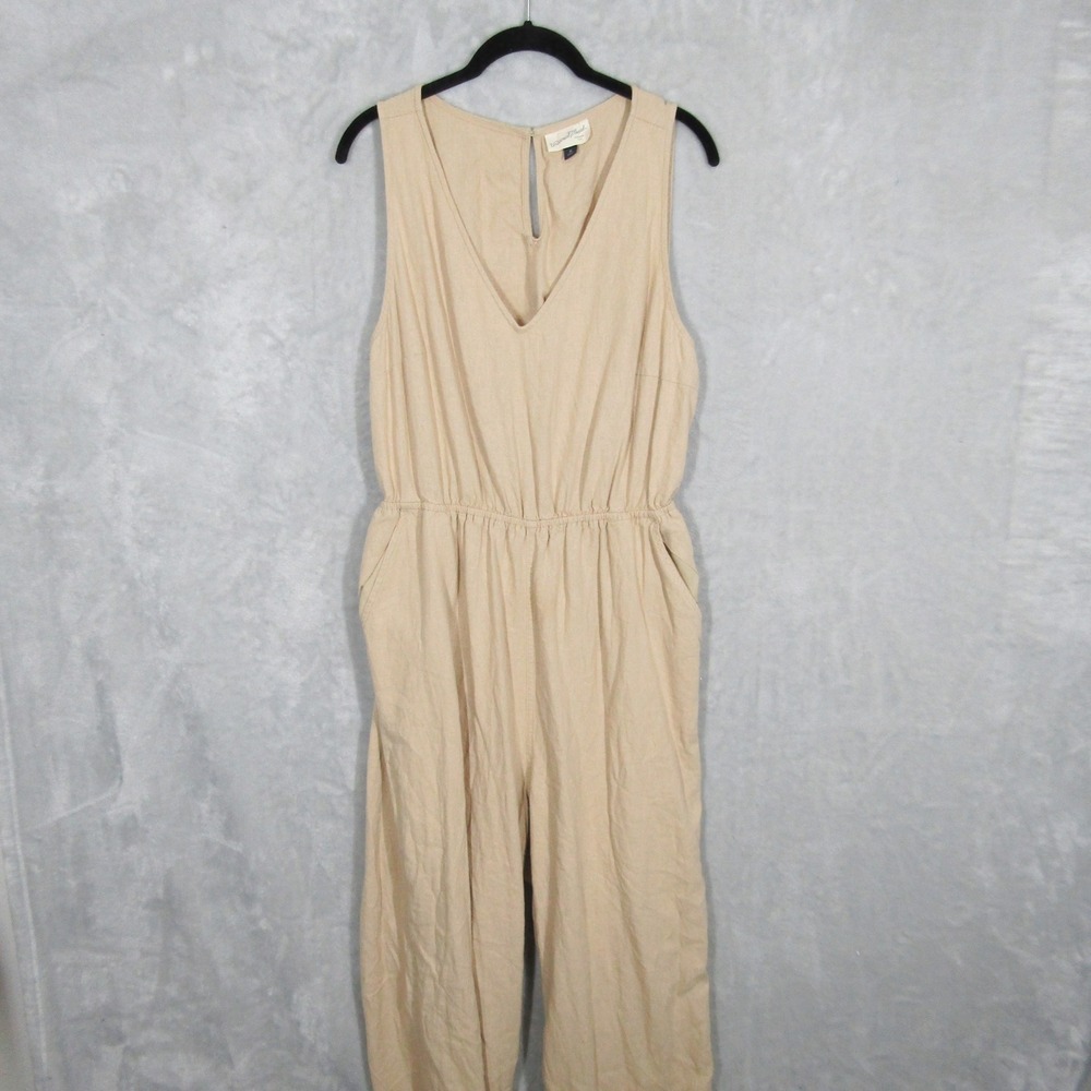 Universal Thread Women's XL Sleeveless V-Neck Elastic Waist Jumpsuit Romper